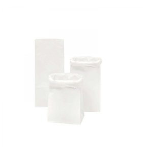 Bolsas de papel Kraft blanco tamaño S 3 pk