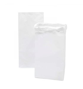 Bolsas de papel Kraft blanco tamaño L 2 pk