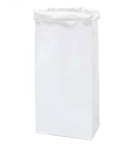 Bolsas de papel Kraft blanco tamaño XL 1 pk