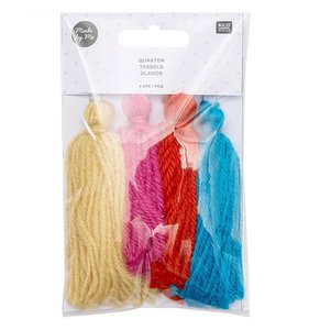 Set de pompones de lana rainbow