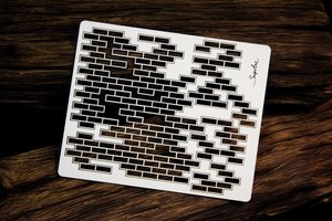 Snip Art Chipboard Fondo y Formas Bricked Wall 1 pcs