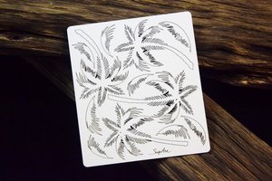 Snip Art Chipboard Tropical Paradise Palm Trees