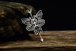 Snip Art Chipboard Mandalas Dreams Butterfly with an arrow