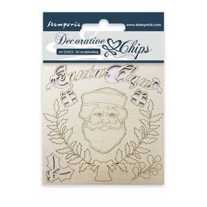 Stampería Decorative Chips Santa Claus
