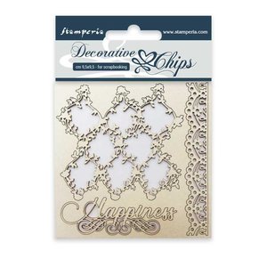 Stampería Decorative Chips Lace and Border