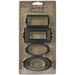 Tim Holtz Idea-Ology Metal Label Frames 6 pcs