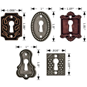 Tim Holtz Idea-Ology Metal Keyholes 5 pcs