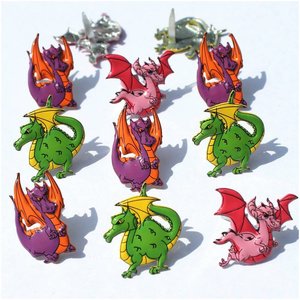 Set de brads Dragons 12pcs