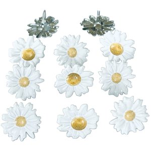 Set de brads White Daisy 12pcs