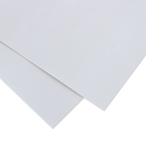 Kit 10 cartulinas blancas PREMIUM textura tela 250 gramos Mintopía 12"x12"