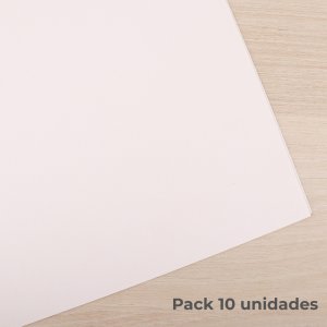 Pack 10 Cartulinas especial A4 doble verjurada para encuadernación cosida