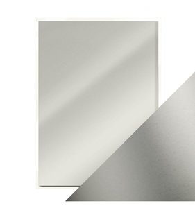 Pack 5 cartulinas A4 Mirror Satin Frosted Silver