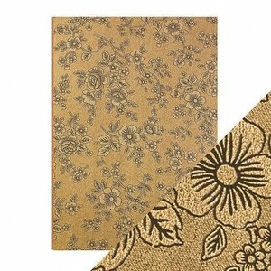 Cartulina A4 DeLuxe Grabada Umber Etchins