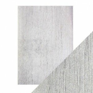 Cartulina A4 DeLuxe Grabada Silver Silk