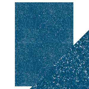 Cartulina A4 DeLuxe Glitter Cobalt Blue