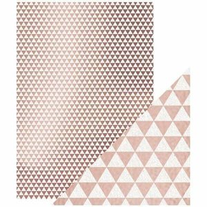 Cartulina A4 DeLuxe Foiled Kraft Rose Gold Triangles