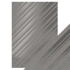 Cartulina A4 DeLuxe Foiled Kraft Silver Strokes
