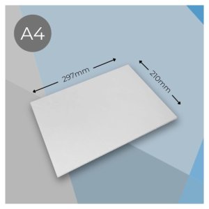 Cartón pluma blanco tamaño A4
