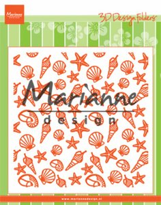 Carpeta de embossing Marianne Design 6x6" Sea Shells