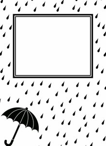 Carpeta de embossing Raindrops & Umbrella