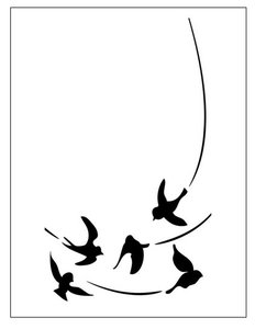 Carpeta de embossing Birds in flight
