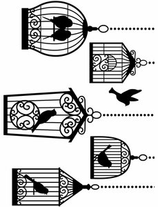 Carpeta de embossing Birdcages