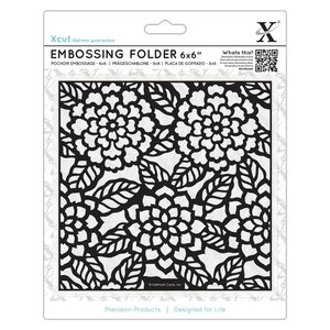 Carpeta de embossing 6x6" XCut Crisantemos