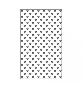 Carpeta de embossing 3x5" Vaessen Hearts