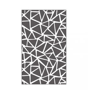 Carpeta de embossing 3x5" Vaessen Triangle Texture
