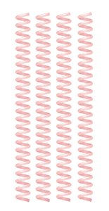 Espirales circulares de 2,5 cm Blush 4 pcs