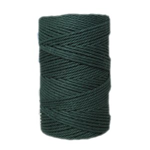 Bobina de cordón para macramé 2 mm 400 gr Verde botella