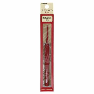 Aguja de crochet Tulip Etimo Red Softgrip 2.20mm