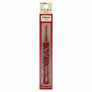 Aguja de crochet Tulip Etimo Red Softgrip 3.75mm