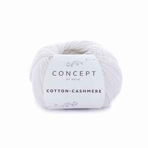 Hilo de algodón Katia Cotton Cashmere Blanco