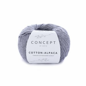 Hilo de algodón Katia Cotton Alpaca Gris melange
