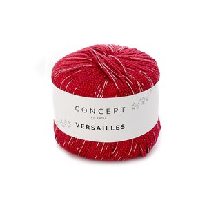 Bobina de hilo Katia Versailles Rojo 50 gramos