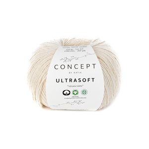 Hilo de algodón orgánico Katia Ultrasoft Crudo