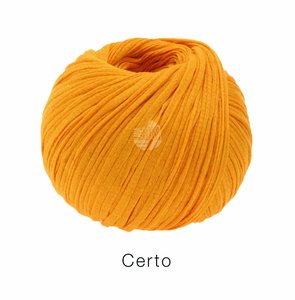 Hilado de algodón Certo Lana Grossa 50 g Color 1 Naranja