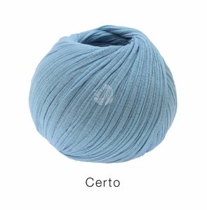 Hilado de algodón Certo Lana Grossa 50 g Color 8 Azul grisáceo