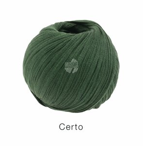 Hilado de algodón Certo Lana Grossa 50 g Color 14 Verde oscuro