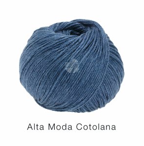 Hilado de lana y algodón Cotolana Lana Grossa 50 g Color 14 Azul oscuro