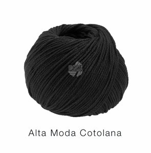 Hilado de lana y algodón Cotolana Lana Grossa 50 g Color 17 Negro
