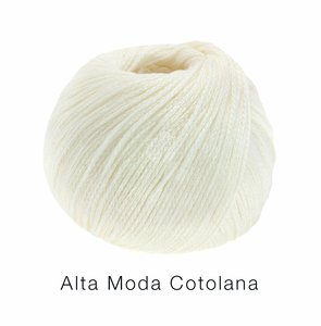 Hilado de lana y algodón Cotolana Lana Grossa 50 g Color 18 Blanco