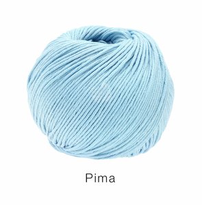 Algodón Pima Lana Grossa 50 g Color 21 Azul hielo