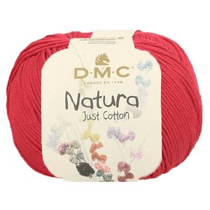 Hilo de algodón DMC Natura Just Cotton N555 Hémoglobine