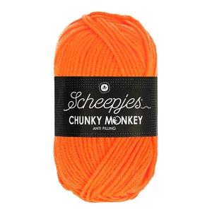 Lana Scheepjes Chunky Monkey 1256 Neon Orange
