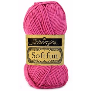 Hilo de algodón Scheepjes Softfun 2495 Hot Pink