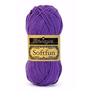 Hilo de algodón Scheepjes Softfun 2515 Deep Violet
