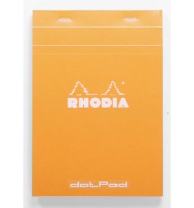 Cuaderno de puntitos A5 Rhodia Naranja grapado