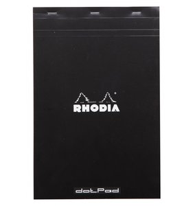 Cuaderno de puntitos A4 Rhodia Negro grapado